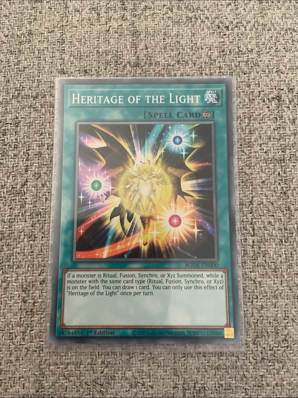 Heritage of the Light — Yu-Gi-Oh! Spell Card.